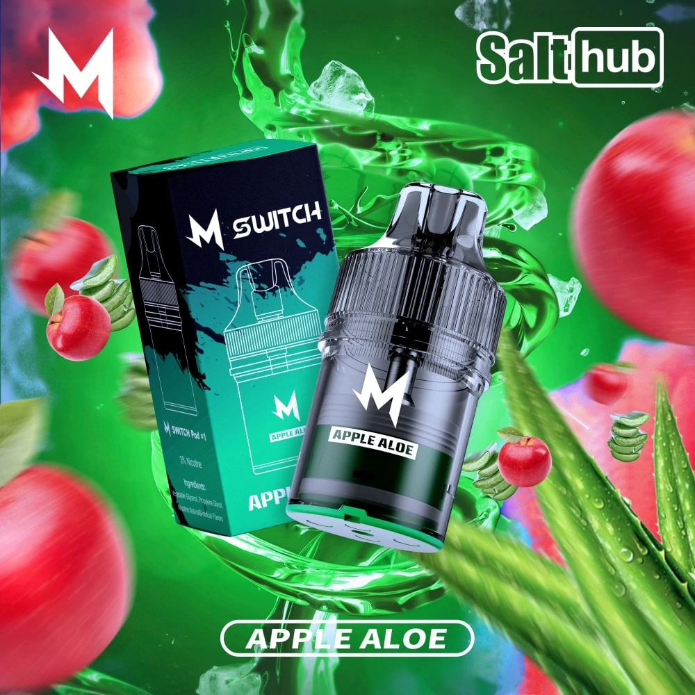 M Bar 15K apple aloe disposable vape pod