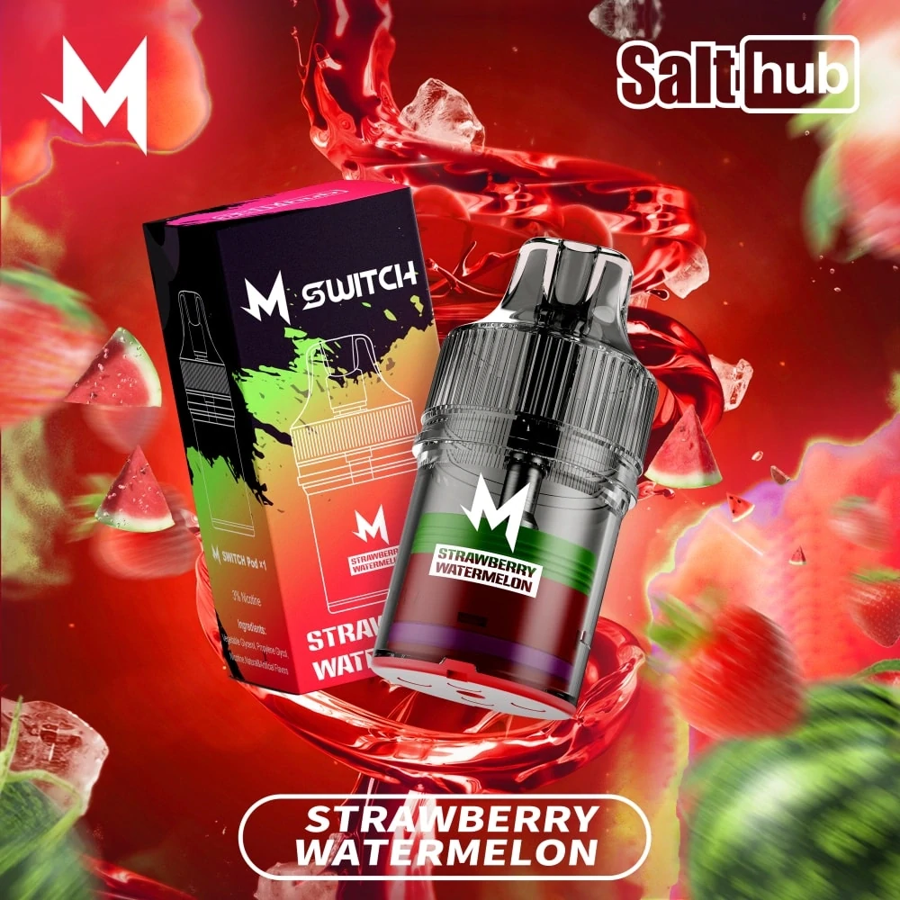 M Bar 15K strawberry watermelon disposable vape pod