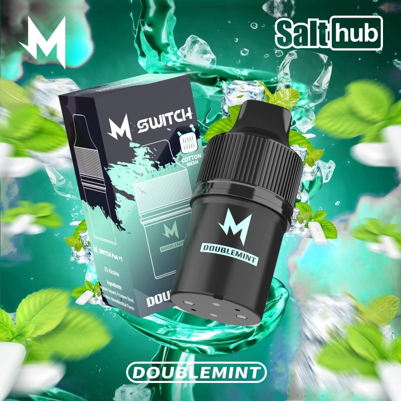 m switch pod doublemint flavored e-liquid cartridge