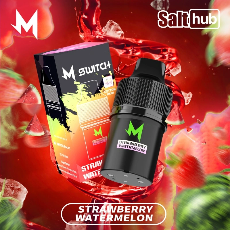 m switch pod strawberry watermelon flavored e-liquid cartridge