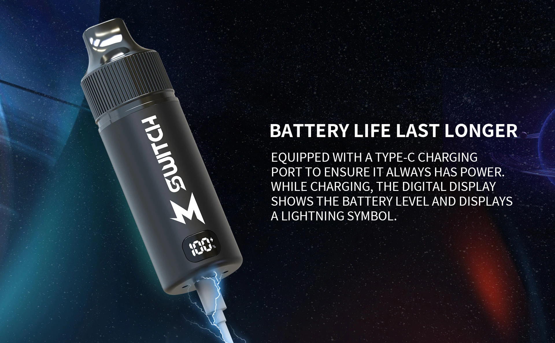 M Switch Kit equiped with a powerful battery