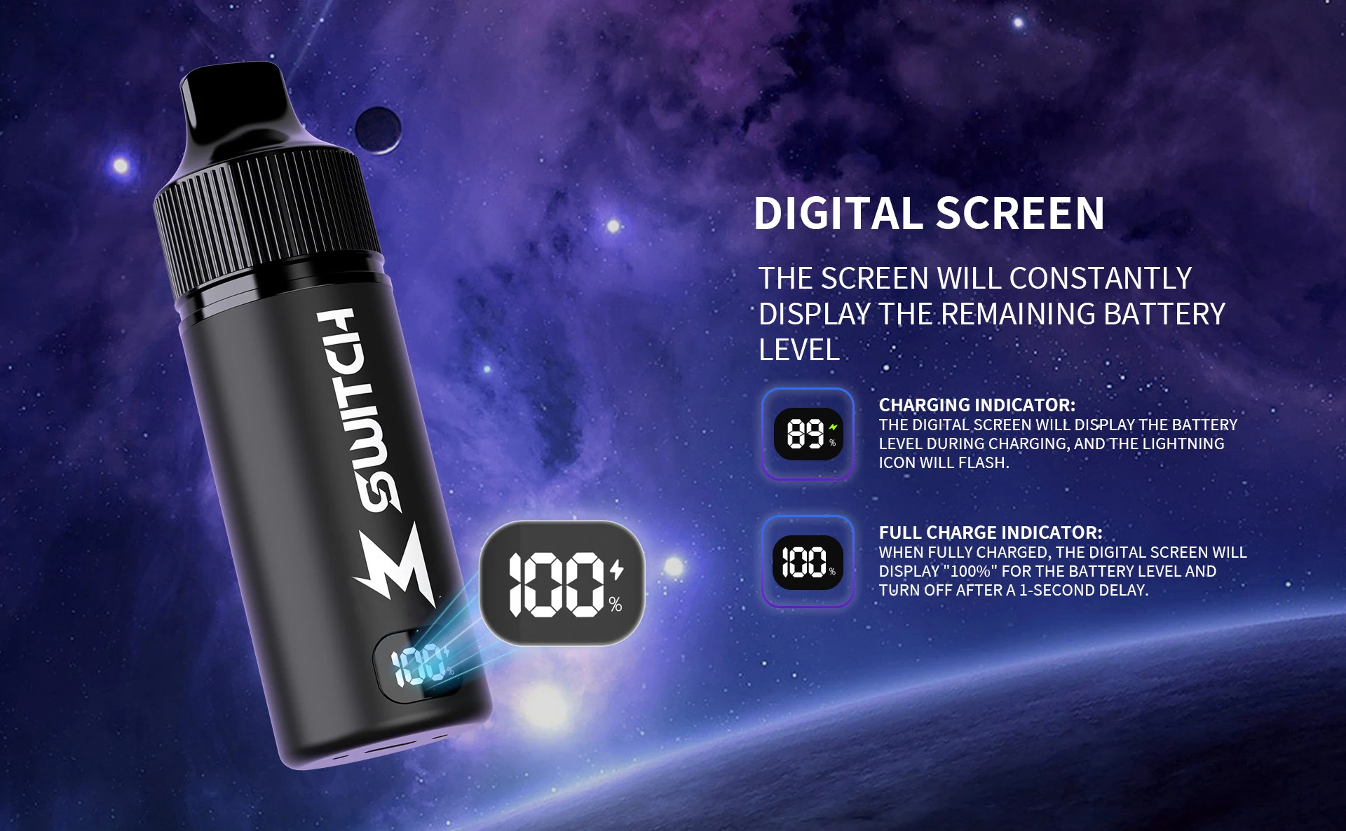 M Switch Kit equiped with a digital screen