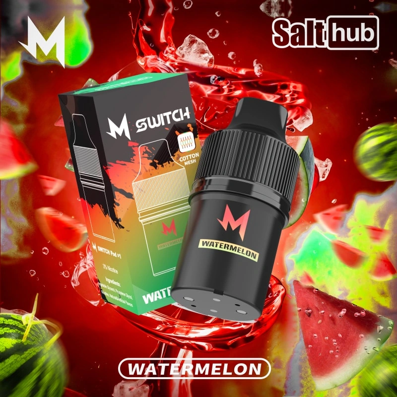 m switch pod watermelon flavored e-liquid cartridge