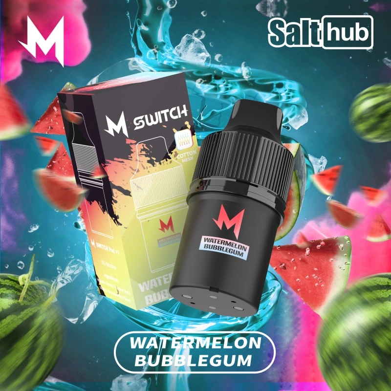 m switch pod watermelon bubblegum flavored e-liquid cartridge