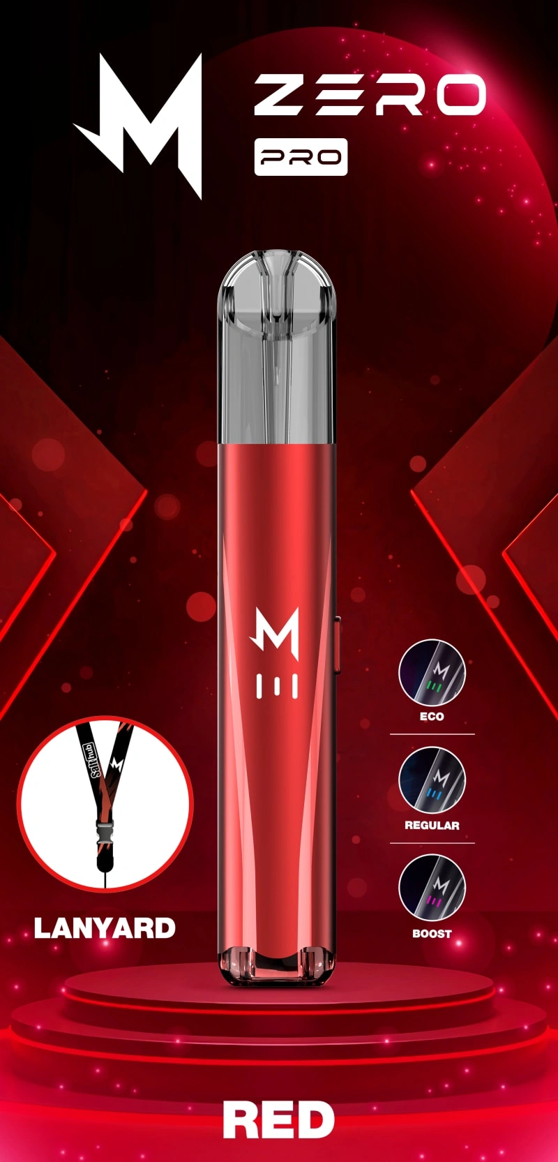 zero pro vape pod kits red color