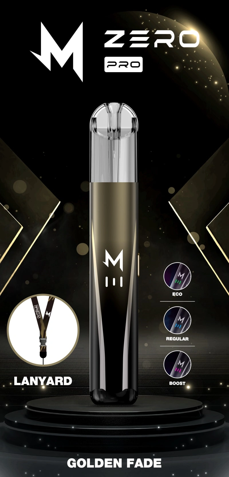 zero pro vape pod kits golden fade color