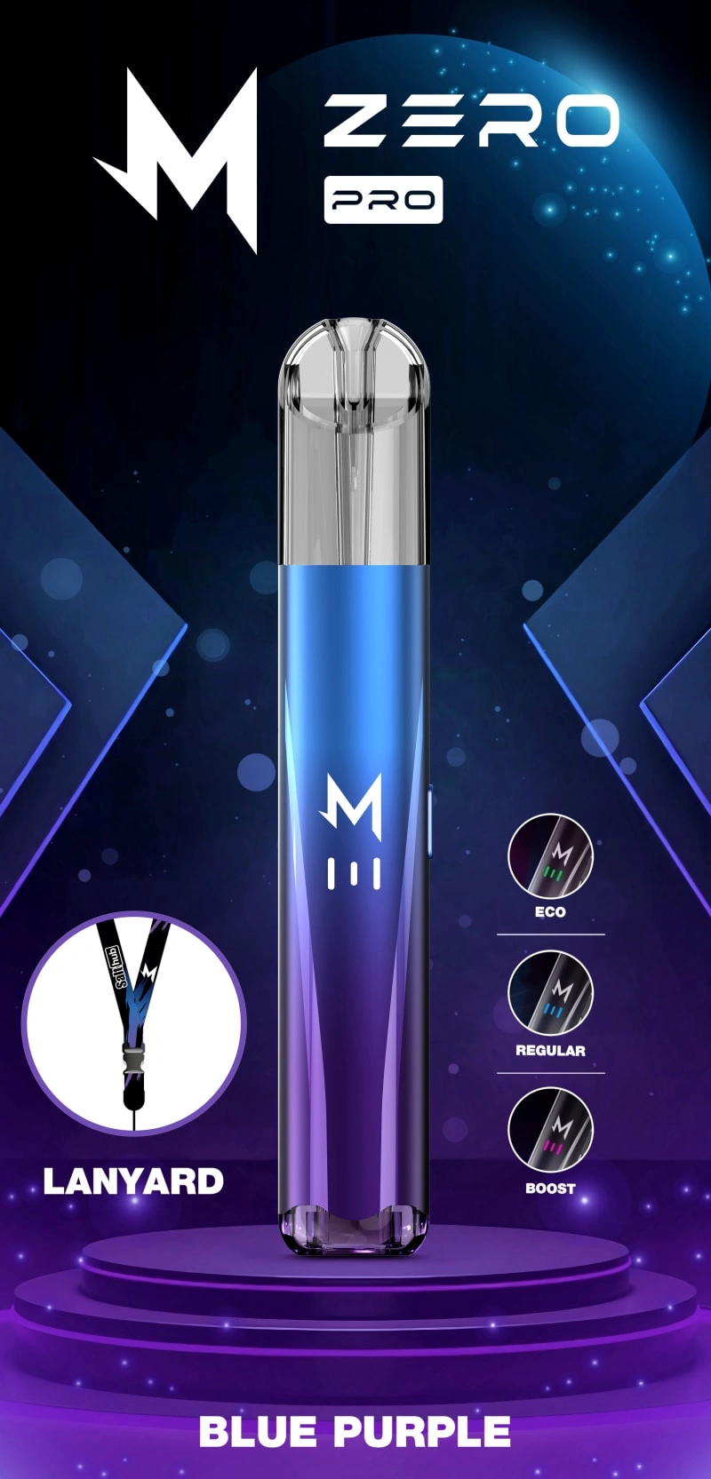 zero pro vape pod kits blue purple color